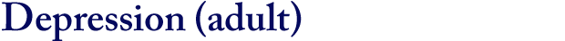 Depression (adult)